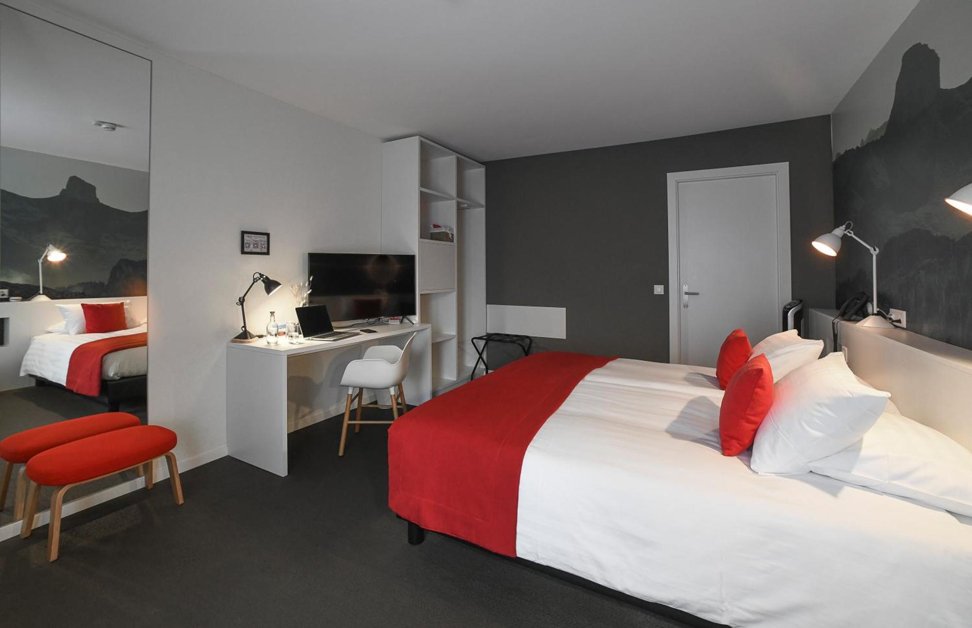 Home Swiss Hotel Женева Стая снимка